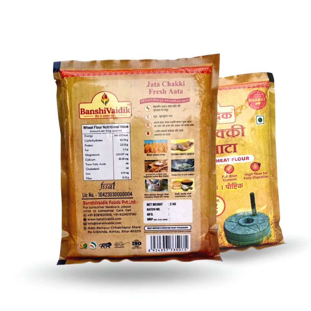 Banshivaidik 2KG Jata Chakki Fresh Vaidic Atta